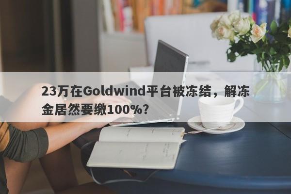 23万在Goldwind平台被冻结，解冻金居然要缴100%？