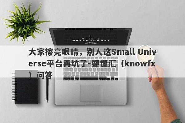 大家擦亮眼睛，别人这Small Universe平台再坑了-要懂汇（knowfx）问答