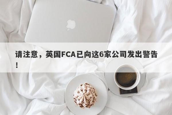 请注意，英国FCA已向这6家公司发出警告！