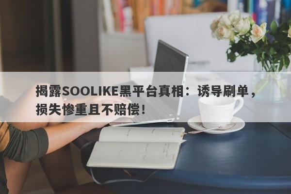 揭露SOOLIKE黑平台真相：诱导刷单，损失惨重且不赔偿！