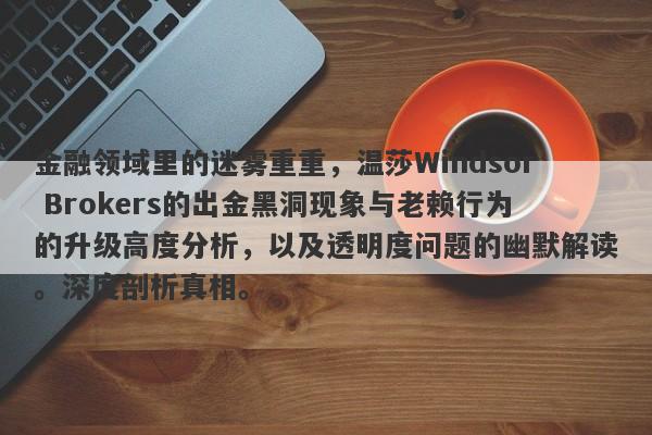 金融领域里的迷雾重重，温莎Windsor Brokers的出金黑洞现象与老赖行为的升级高度分析，以及透明度问题的幽默解读。深度剖析真相。