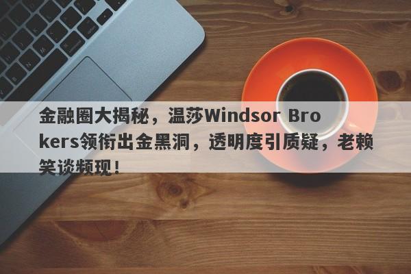 金融圈大揭秘，温莎Windsor Brokers领衔出金黑洞，透明度引质疑，老赖笑谈频现！