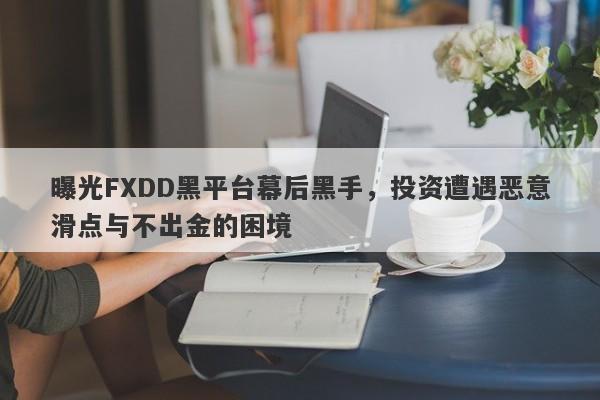 曝光FXDD黑平台幕后黑手，投资遭遇恶意滑点与不出金的困境