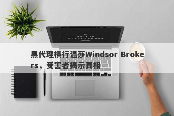 黑代理横行温莎Windsor Brokers，受害者揭示真相