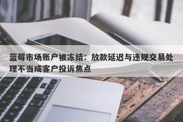 蓝莓市场账户被冻结：放款延迟与违规交易处理不当成客户投诉焦点