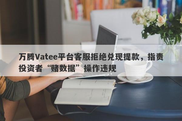 万腾Vatee平台客服拒绝兑现提款，指责投资者“赌数据”操作违规