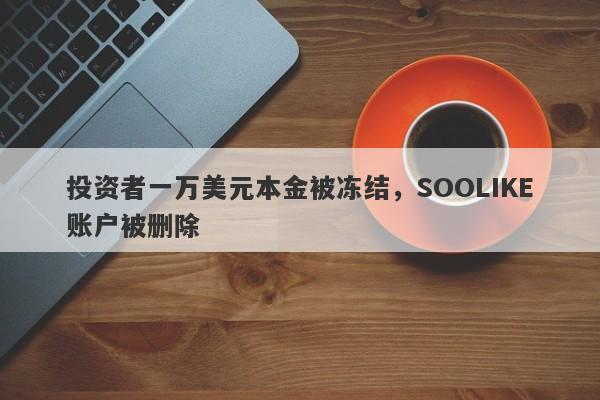 投资者一万美元本金被冻结，SOOLIKE账户被删除